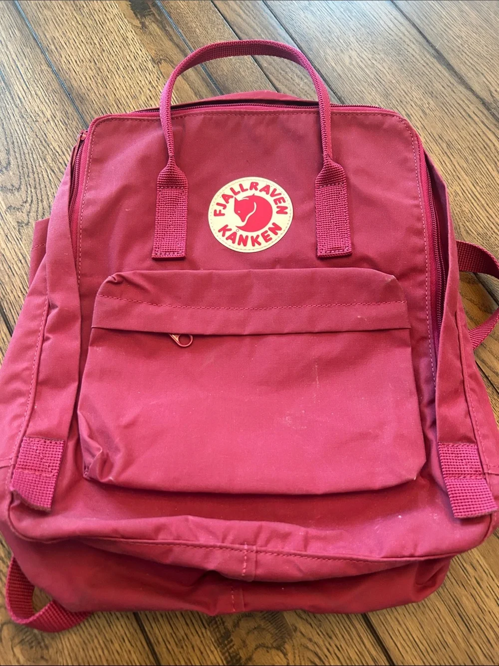 Fjallraven Kanken Backpack in Deep Raspberry